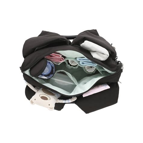 sac a langer green label gris chine